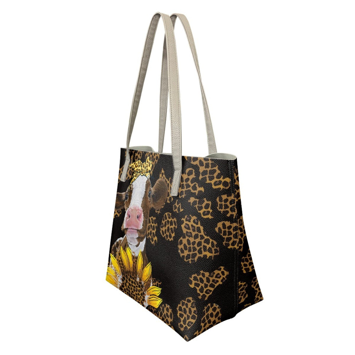 Wholesale Cow Printed Women's PU Handbag Shoulder Bag